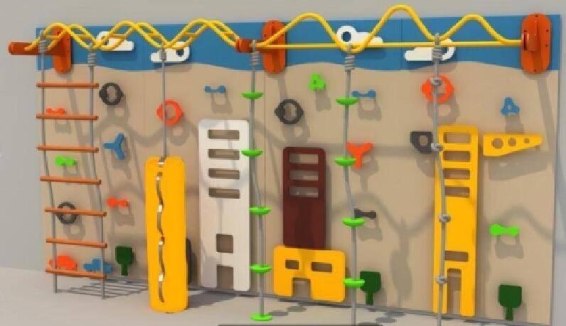 塑料攀岩墙 幼儿园