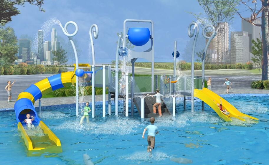 Kids Water Playground System China Exporter Guangzhou Colorful