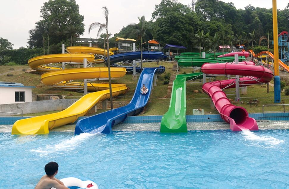 plastic water slide China supplierGuangzhou Colorful Play Equipment