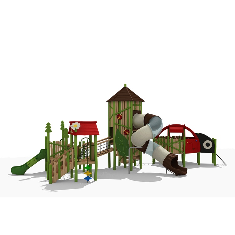 wooden kids playground equipment