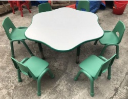 new classroom table set for nursery