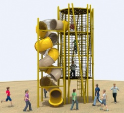 climbing rope playground equipment for theme park