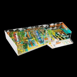 MODULAR KIDS INDOOR PLAYGROUND WITH TRAMPOLINE