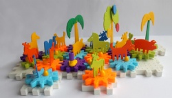 building blocks play set for school