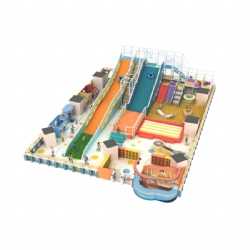 COMMERCIAL TODDLER MULTIPLE INDOOR PLAYGROUND WITH BIG SLIDE