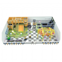 TODDLER INDOOR SOFT PLAY EQUIPMENT WITH CLIMBING NET