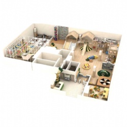 WOODEN INDOOR SOFT PLAYGROUND FOR PRESCHOOL