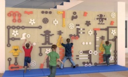 塑料攀岩墙 幼儿园