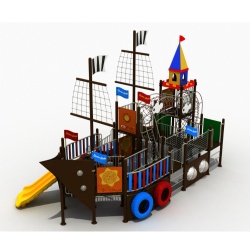 PIRATE SHIP OUTDOOR BIG PLAYGROUND SET FOR COMMERCIAL USE