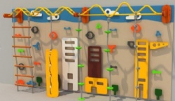 PE climbing wall for child play room