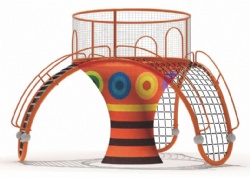 rainbow net climbing unit for kids play centre