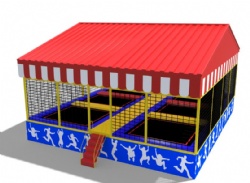 commercial trampoline park with ASTM certificate