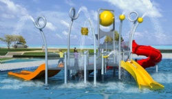Aquapark fiberglass sliders Canton Fair design