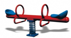 childrens seesaw with springs