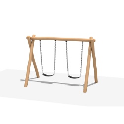 kids swing set wood