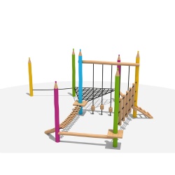 kids wooden play structure